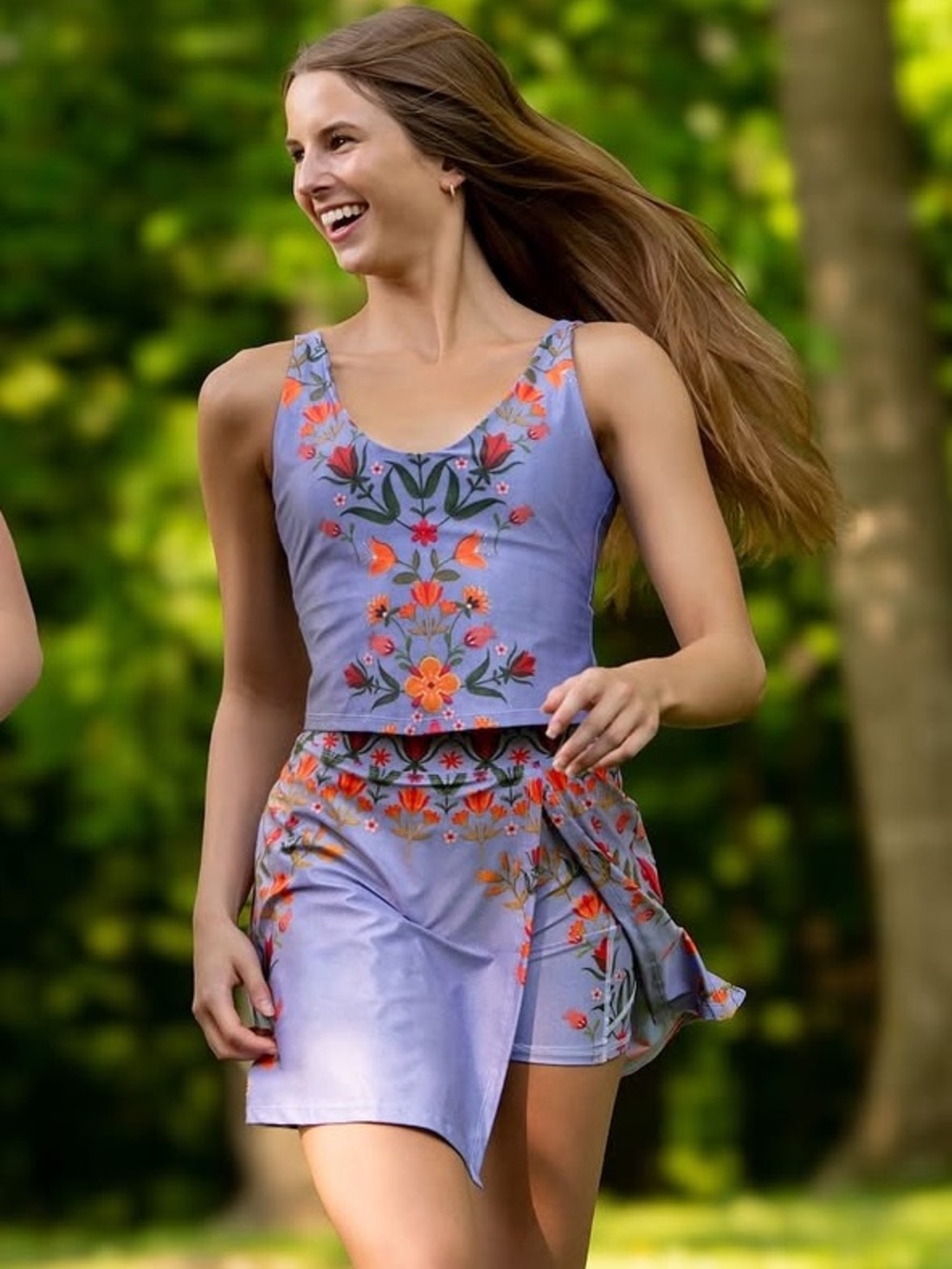 Yoga Democracy Floral Tank